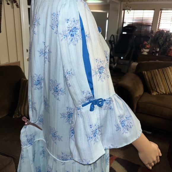 Katerina Originals • Vintage • Blue • Floral • Size 2 X-Large • Dress - Picture 8 of 16